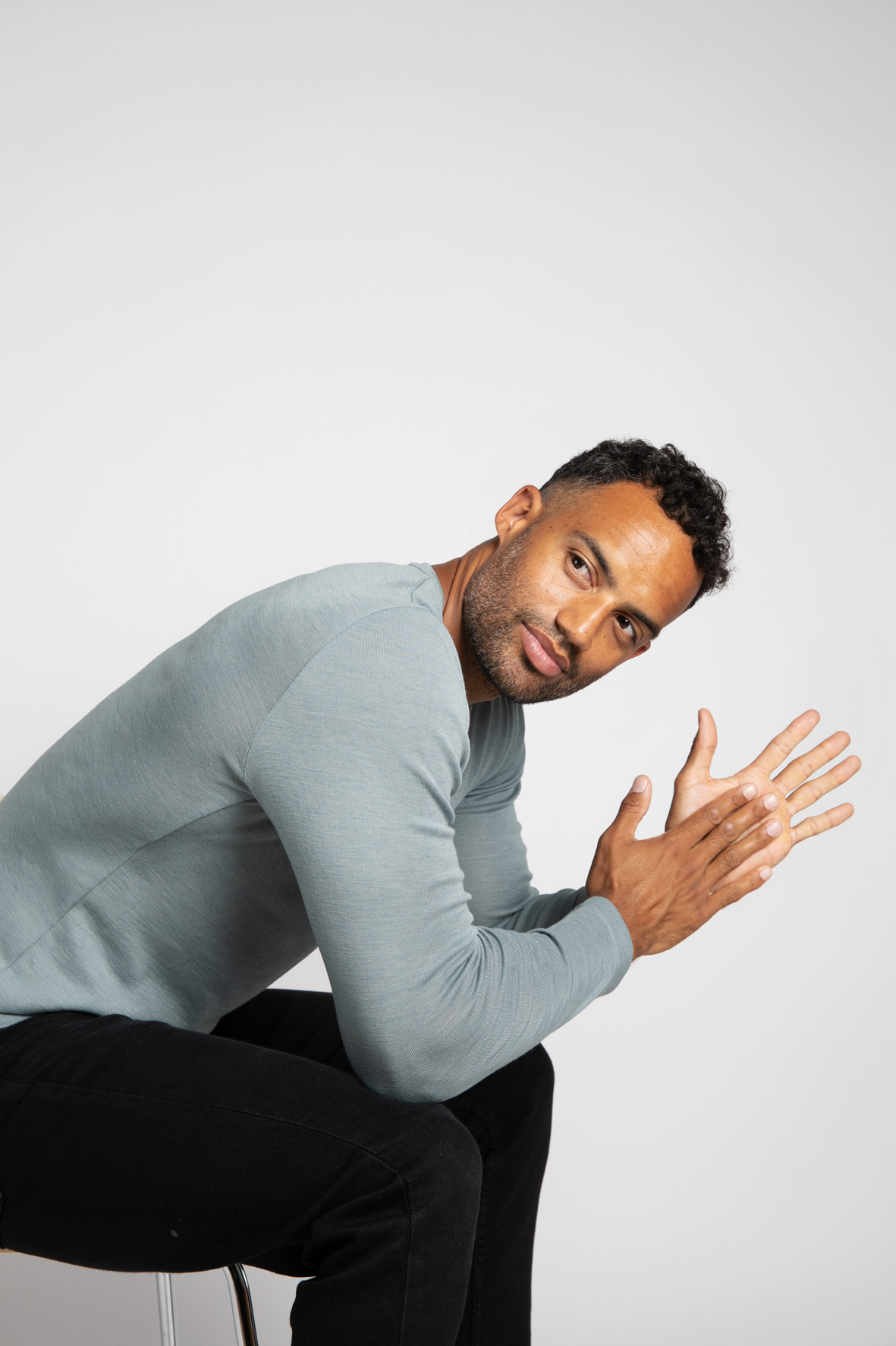 Men's shirt, long sleeved